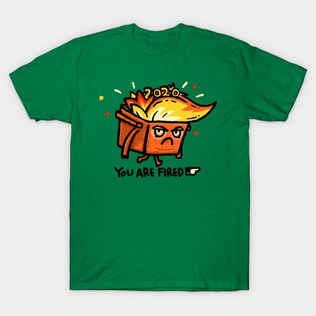 Trumpster Fire T-Shirt by Walmazan